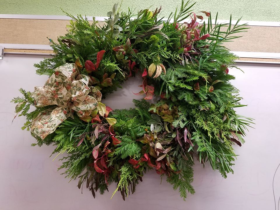 wreaths available at plant sale