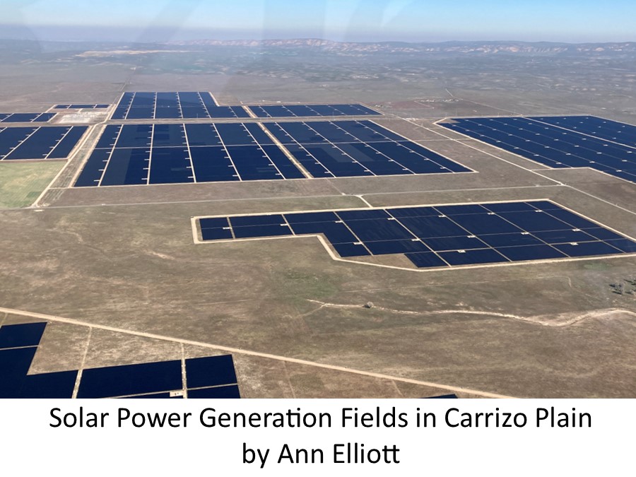 solar power generation fields in Carrizo Plain Ann Elliott
